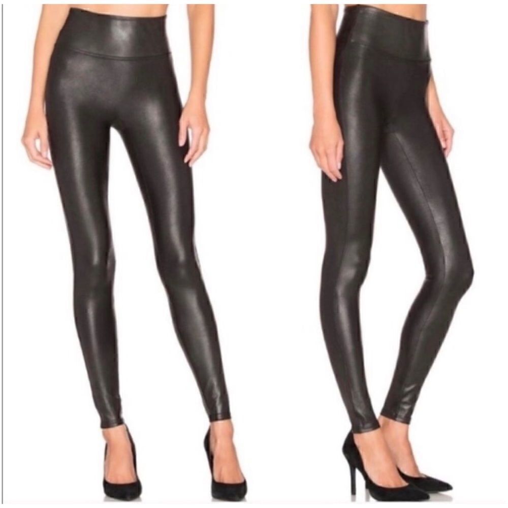 Spanx Faux Leather Leggings Size S NWOT